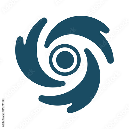 Black hole icon svg cut file. Isolated vector illustration.