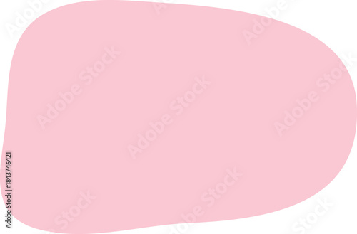 A smooth, abstract blob shape for backgrounds or design elements