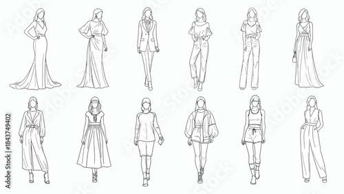 vector illustration of a man  and woman, group of people, silhouette of peoples