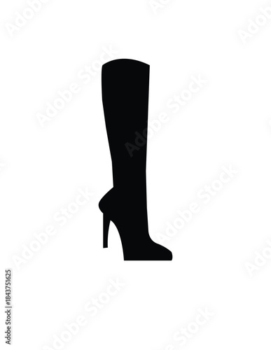 female legs in black shoes