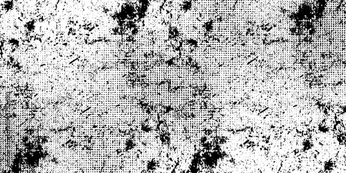 Grunge background black and white. Texture of chips, cracks, scratches, scuffs, dust, dirt. Dark monochrome paper good concept pattern