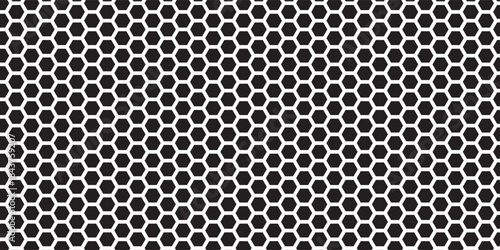 hexagon geometric pattern. seamless hex background. abstract honeycomb cell. vector illustration. design for the background flyers, ad honey, fabric, clothes, texture, textile pattern 