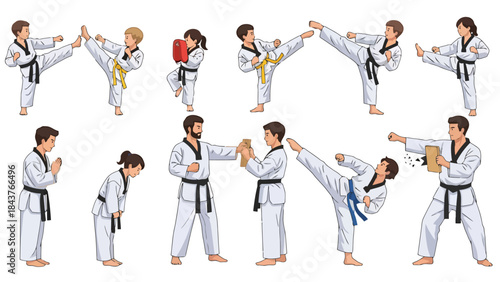 Dynamic Martial Arts Training with Diverse Participants in a Modern Gym