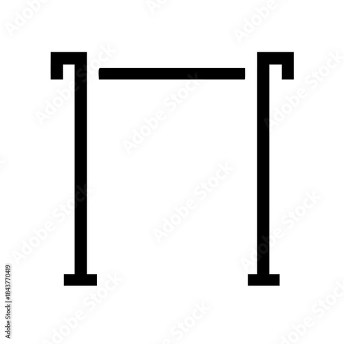 Minimal mountain bike silhouette outdoor sport vector illustration