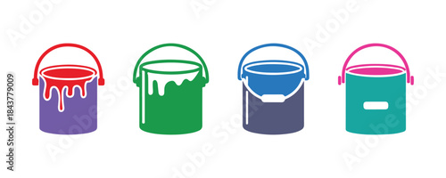 Paint Bucket Icon Collection

