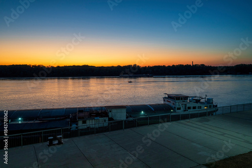 Blue Hour Calm Over the Danube in Ruse