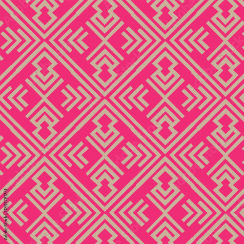 Unique abstract seamless pattern design, geometric background