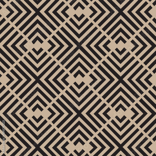 Unique abstract seamless pattern design, geometric background