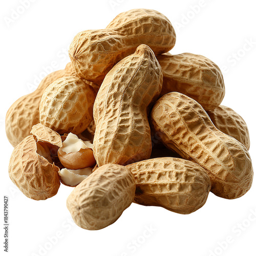 Peanuts in the shell close up view