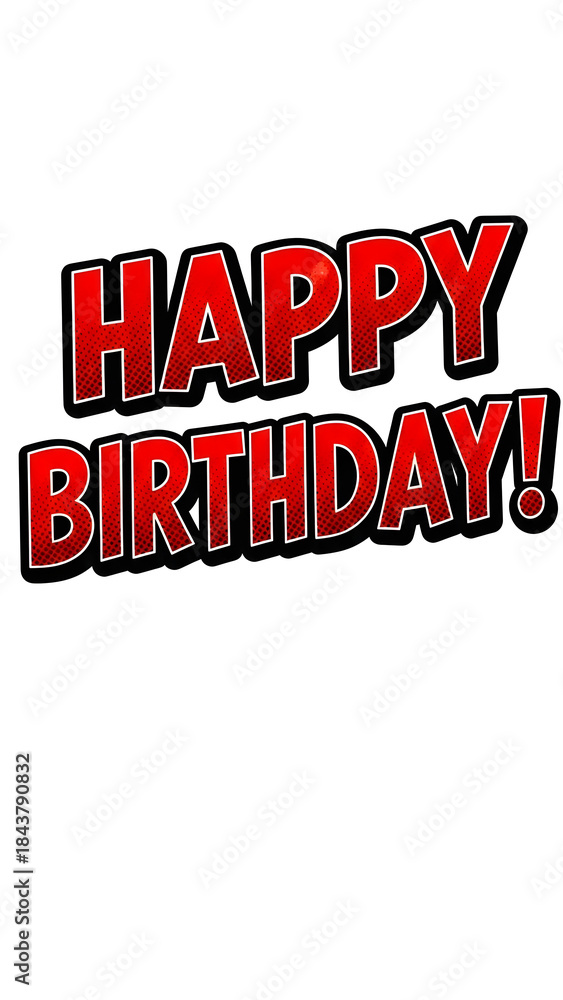 Fototapeta premium Happy birthday greeting card or banner