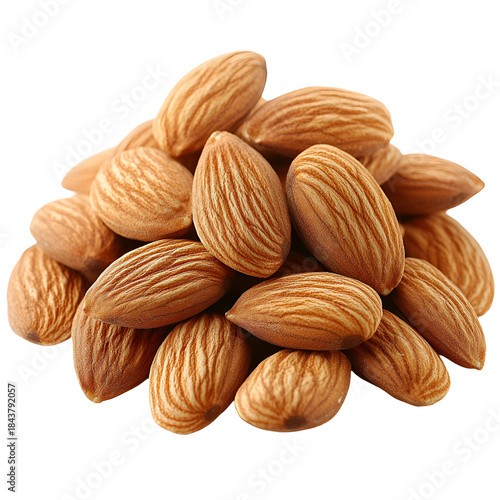 Pile of almonds close up healthy food food photography foodstuff snack