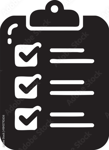 Clipboard Checklist Office Management Concept