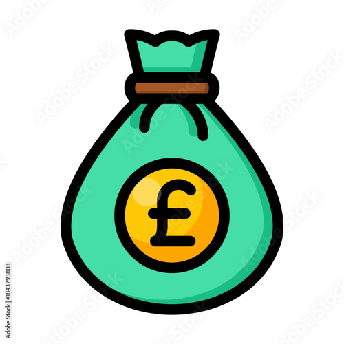 Pound Money Bag Icon