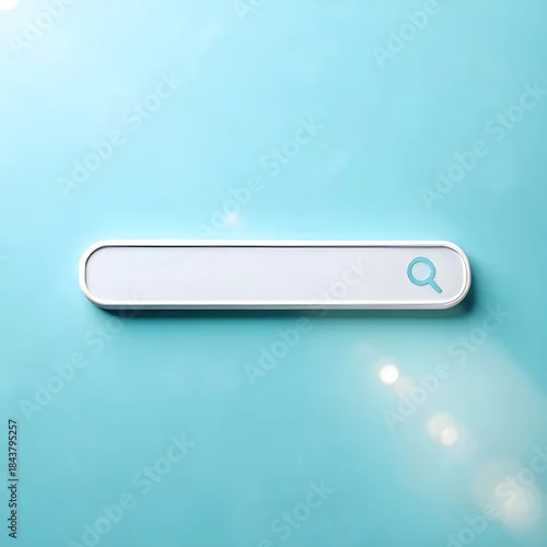 Fototapeta samoprzylepna A minimal blank search bar.