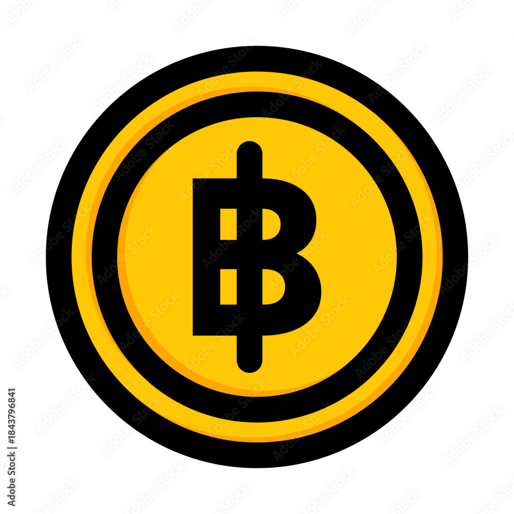Obraz premium Baht Coin Icon