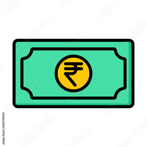 Rupee Banknote Icon