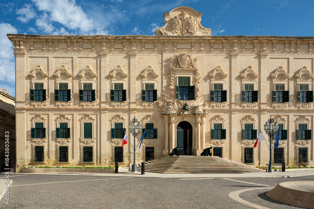 Fototapeta premium Valletta's Auberge de Castille