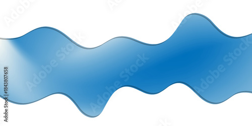 Sweet soft ice cream, splashes, long border, vector blue background.