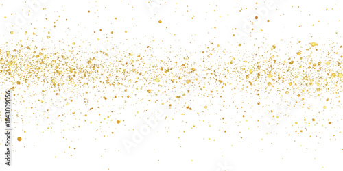 Shiny gold sparkle glistering confetti for Christmas decoration. gold, border, confetti, dust, falling, glamour, sparkle, splash, splatter, colours, dot, festive, invitation, luxury, particle, party, 
