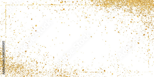 Shiny gold sparkle glistering confetti for Christmas decoration. gold, border, confetti, dust, falling, glamour, sparkle, splash, splatter, colours, dot, festive, invitation, luxury, particle, party, 