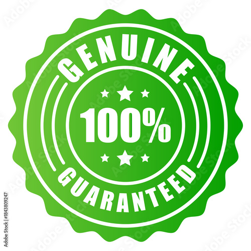100% satisfaction guaranteed seal or label flat icon design
