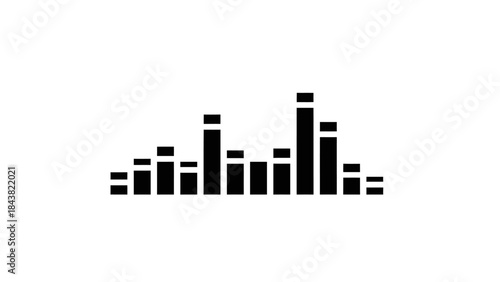 Abstract pixel cursor icon and urban cityscape vector illustration featuring a 3d skyscraper building silhouette and downtown business architecture design set against a city skyline construction conce