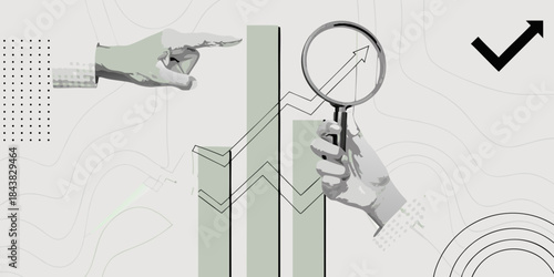 Analyzing growth trends with data visualization and strategic examination