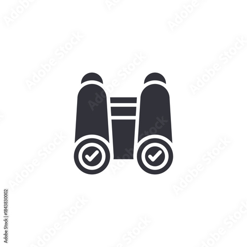 Binocular vision icon representing foresight, long-term planning, strategic observation, and goal anticipation.