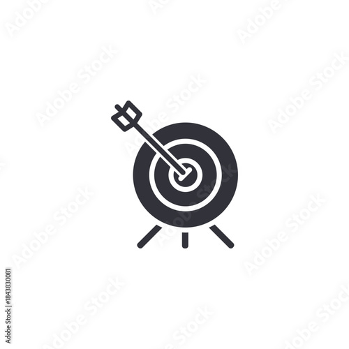 Precision aiming icon symbolizing accurate planning, performance focus, and consistent objective completion.