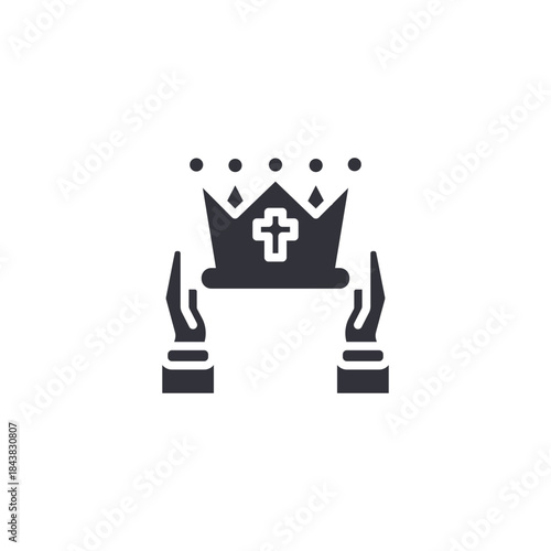 Chess king crown icon representing leadership, strategy, intelligence, power, and competitive thinking in business or games.