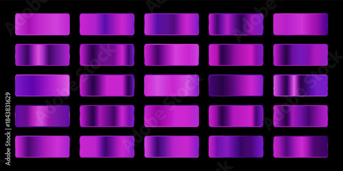 Set of Purple Gradients Background, Abstract Purple Gradient Collection Background Vector