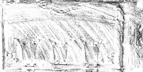 Vector brush stroke texture. Distressed uneven grunge background. Abstract vector illustration. Overlay over any design to create interesting effect and depth. Black isolated on white. EPS10