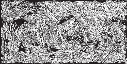 Vector brush stroke texture. Distressed uneven grunge background. Abstract vector illustration. Overlay over any design to create interesting effect and depth. Black isolated on white. EPS10