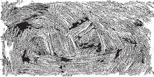 Black and white vector pattern of chaotic pencil scribbles and lines. Background template. Hand drawn illustration. EPS10.