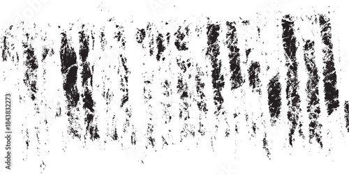 Vector brush stroke texture. Distressed uneven grunge background. Abstract vector illustration. Overlay over any design to create interesting effect and depth. Black isolated on white. EPS10