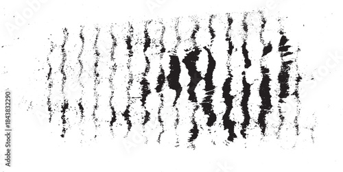 Vector brush stroke texture. Distressed uneven grunge background. Abstract vector illustration. Overlay over any design to create interesting effect and depth. Black isolated on white. EPS10