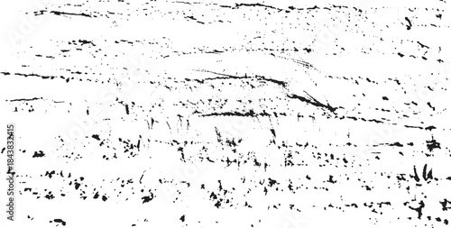 Scratched Grunge Urban Background Texture Vector. Dust Overlay Distress Grainy Grungy Effect. Distressed Backdrop Vector Illustration. Isolated Black on White Background. EPS 10.