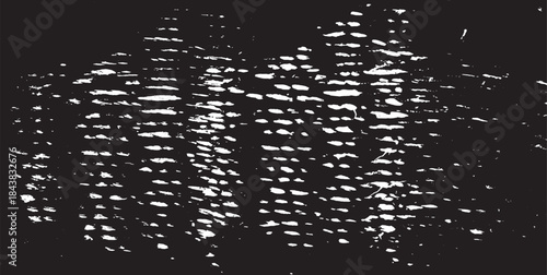 Vector brush stroke texture. Distressed uneven grunge background. Abstract vector illustration. Overlay over any design to create interesting effect and depth. Black isolated on white. EPS10