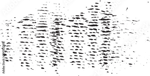 Vector brush stroke texture. Distressed uneven grunge background. Abstract vector illustration. Overlay over any design to create interesting effect and depth. Black isolated on white. EPS10