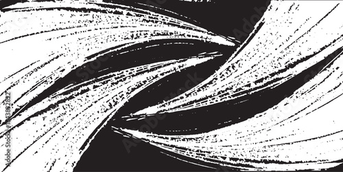 Vector brush stroke texture. Distressed uneven grunge background. Abstract vector illustration. Overlay over any design to create interesting effect and depth. Black isolated on white. EPS10