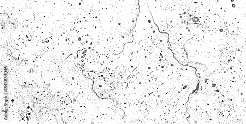 Abstract vector noise. Small particles of debris and dust. Distressed uneven background. Grunge with fine grains isolated on white background. Vector illustration. EPS10.