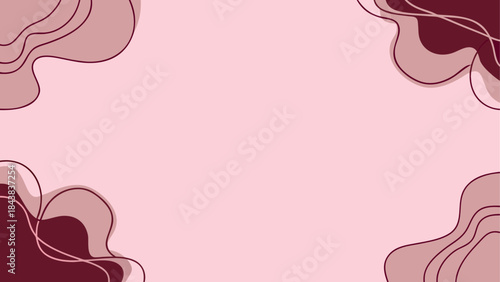Minimalist design background featuring fluid organic elements in soft colors