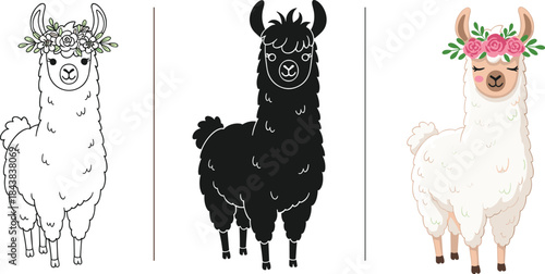 Elegant Evening Gown and Formal Dress Silhouette Vector Collection, Women's High Fashion, Prom, Cocktail, Wedding, and Event Attire Graphic.