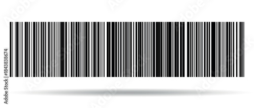 Barcode isolated on color background. Code stripes sticker. Barcode labels, customers qr code.