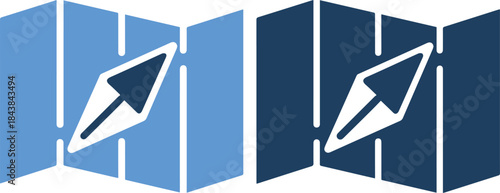 Vector graphic of a pencil design on a blue and