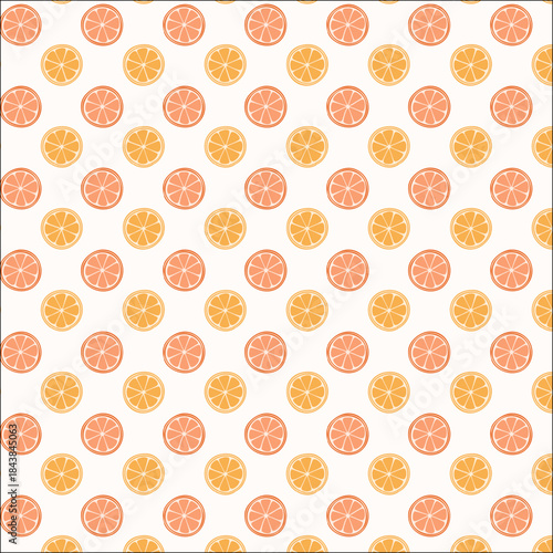 Citrus Slices Seamless Pattern