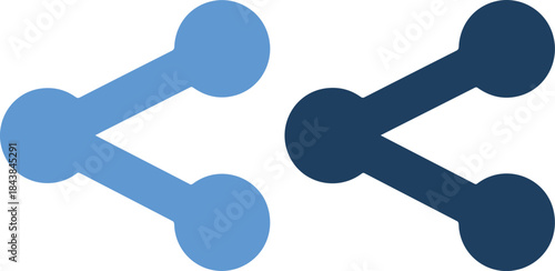 Two link symbols in blue gradient for connection