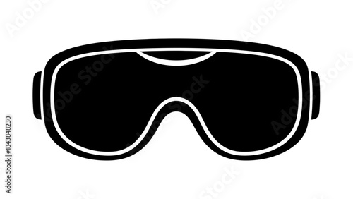 a minimalistic black and white illustration depicts a pair of sleek modern sunglasses showcasing a distinct and fashionable eyewear design high quality professional detailed elegant
