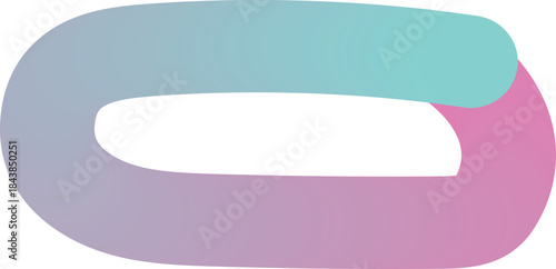Gradient Infinite Loop Logo: Abstract Mobius Strip Symbolizing Connection & Endless Possibility