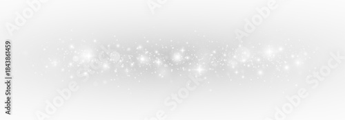 Golden sparks and shimmering dust. Bright highlights and glowing stars create a festive and magical atmosphere.